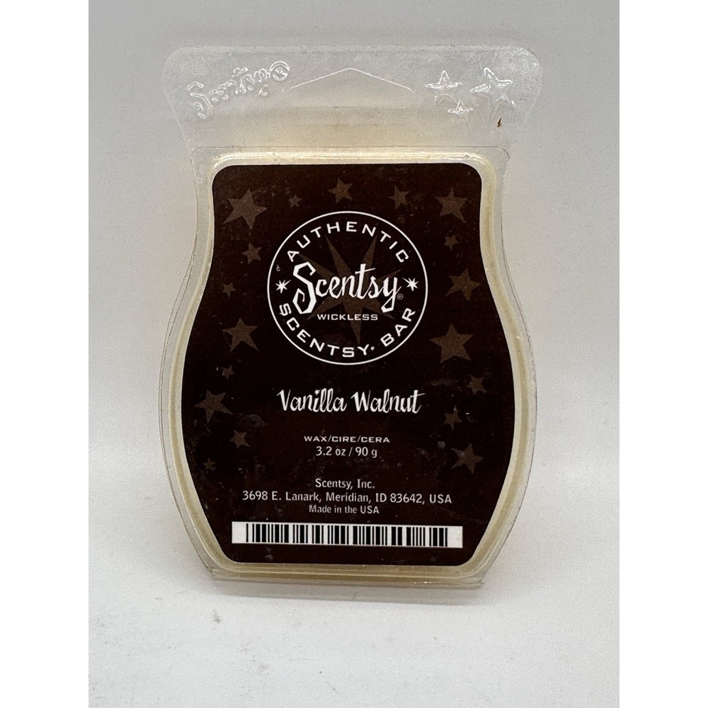 Scentsy Vanilla Walnut Wax Bar Retired 3.2 oz Authentic Wickless Scent Cubes